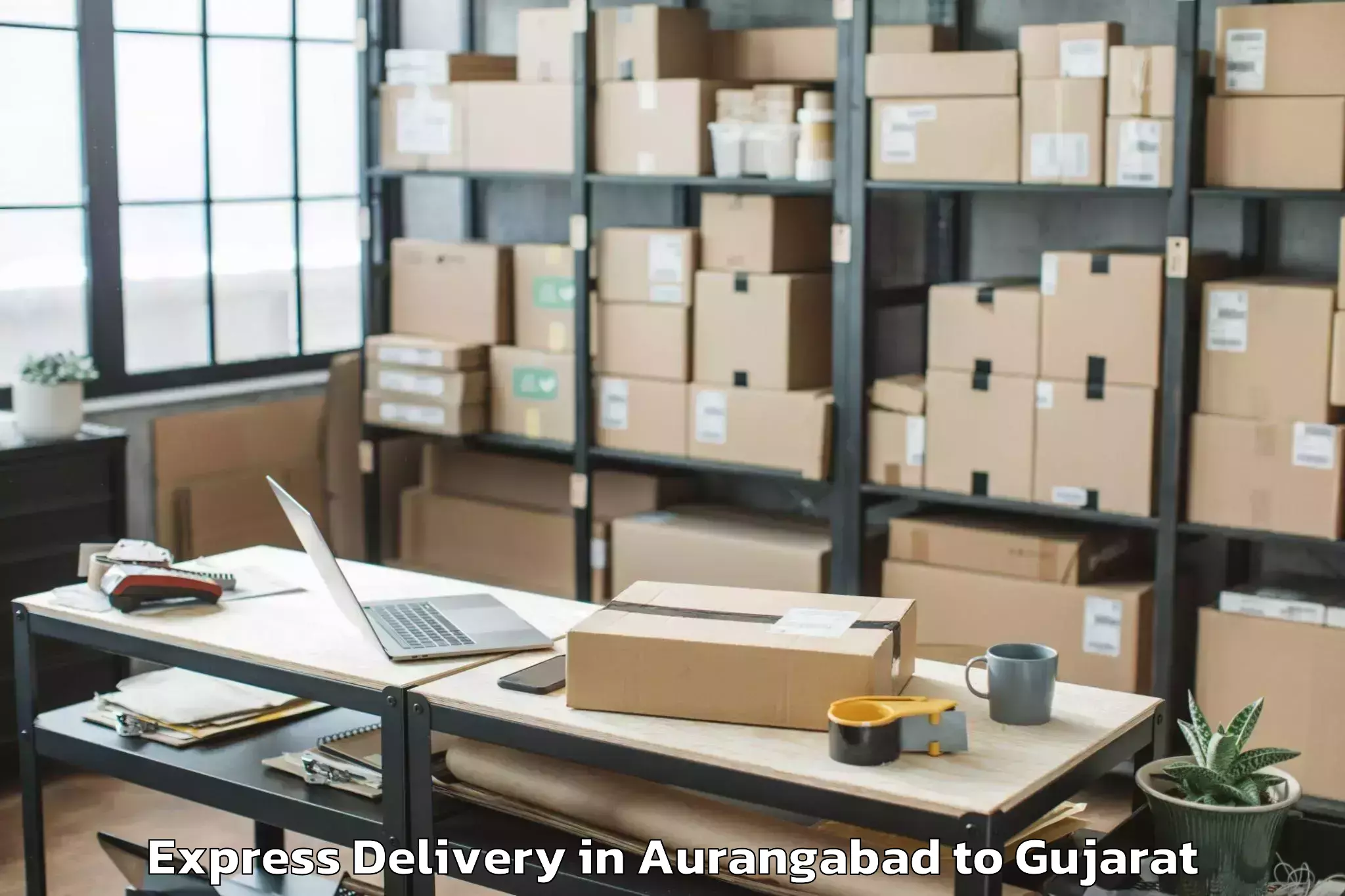 Quality Aurangabad to Manavadar Express Delivery